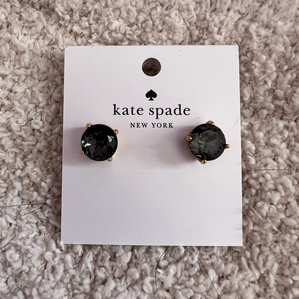 Kate Spade Gold and Black Stud Earrings